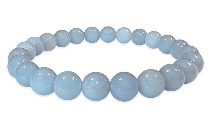 Bracciale Angelite A perles 8mm