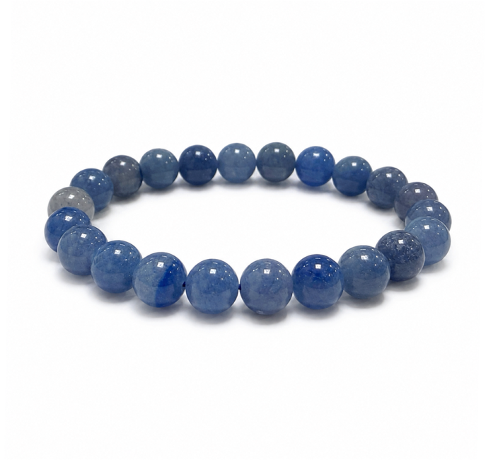 incenso ad Bracciale in Avventurina Blu A perle 8mm