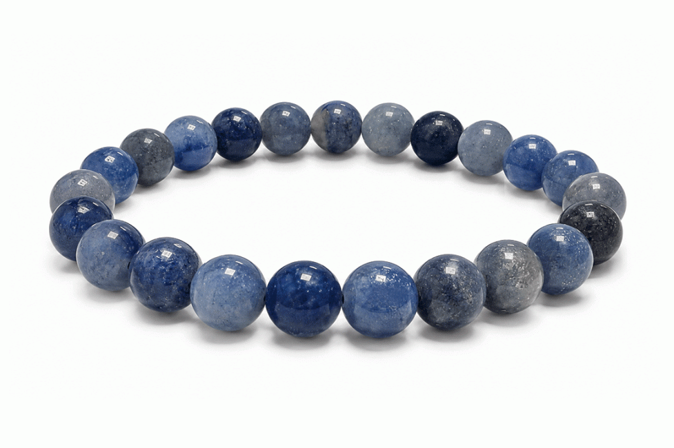 incenso ad Bracciale in Avventurina Blu A perle 8mm|it