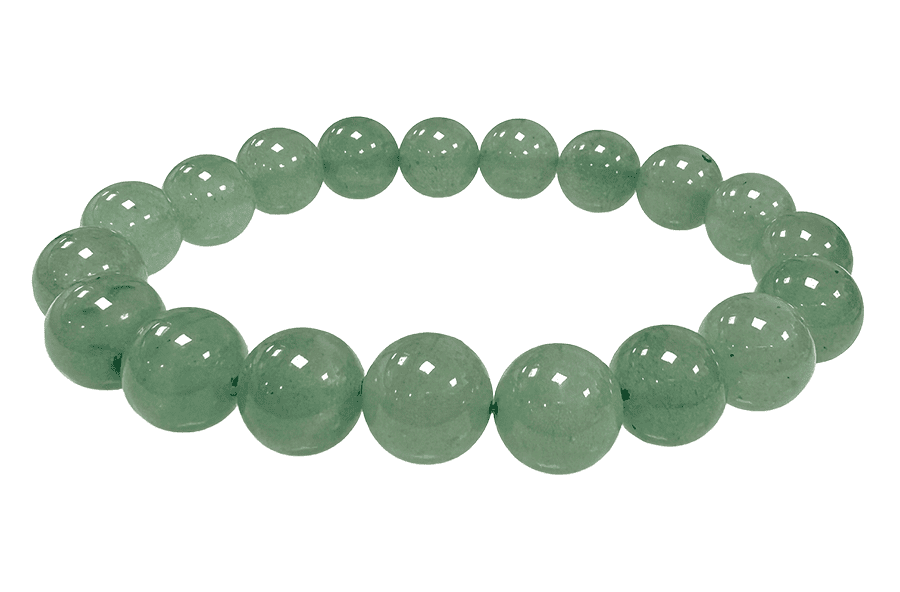 Bracciale Aventurine Verde perline 10mm