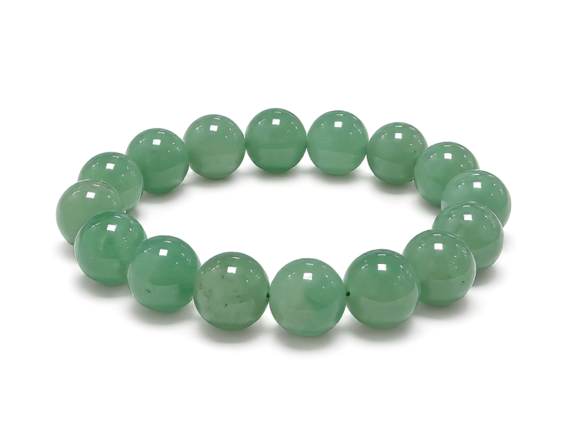 incenso ad Bracciale Avventurina Verde A perle 12mm