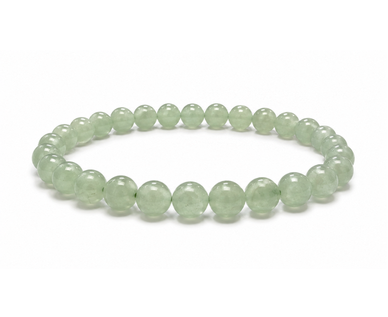 Bracciale in Avventurina Verde A con Perle da 6-7mm