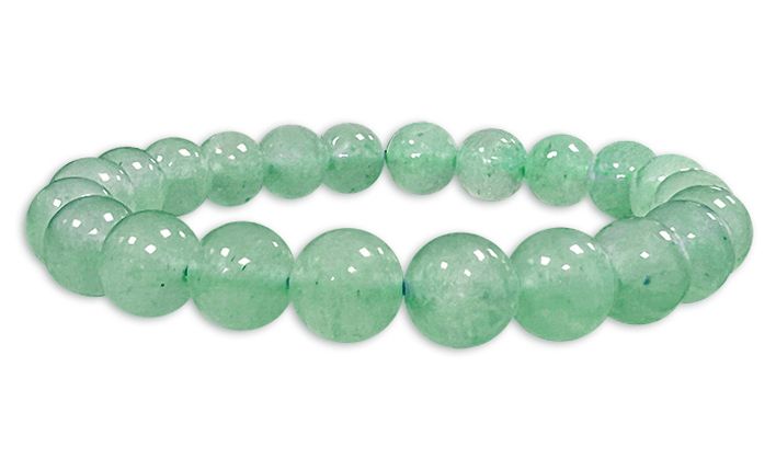 Bracciale Aventurine Verde perline 8mm