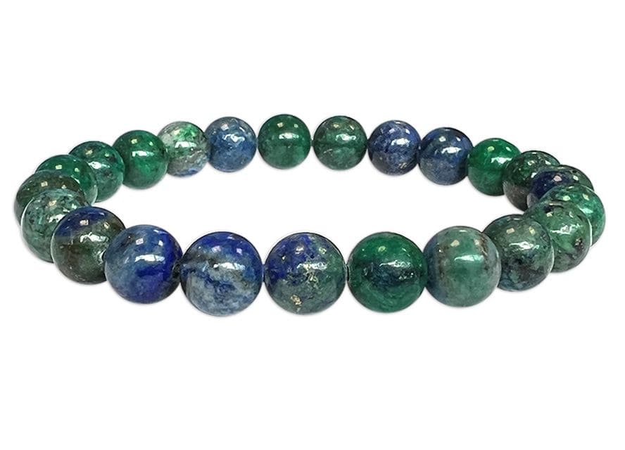 Braccialetto Azurite e malachite perles 8mm