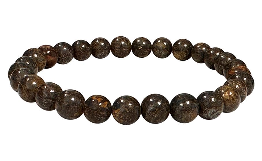 Bracciale perle di bronzite 6mm