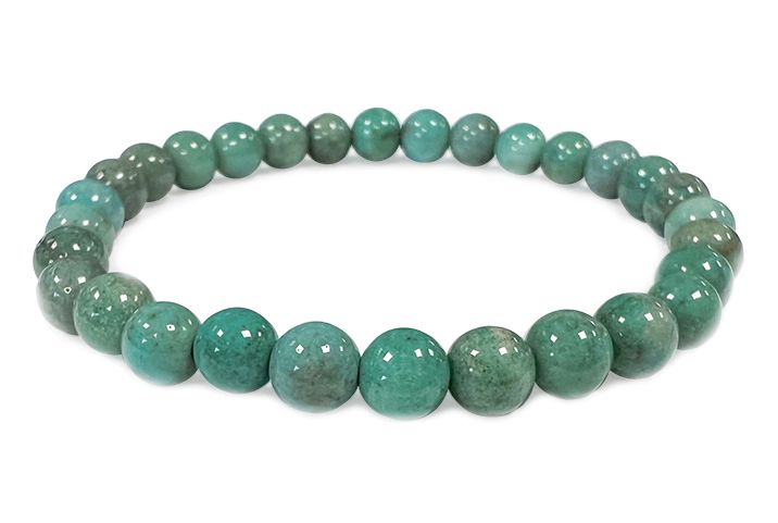 Bracciale con Chrysocollo Peru A perline 6mm