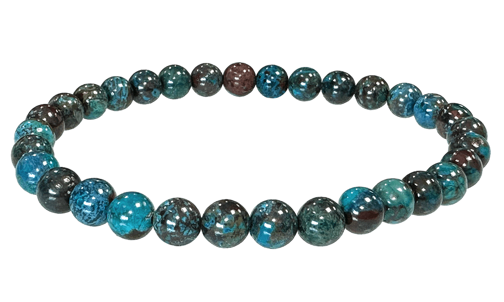 Bracciale Chrysocolla Türkiye AAA perline 5-6mm