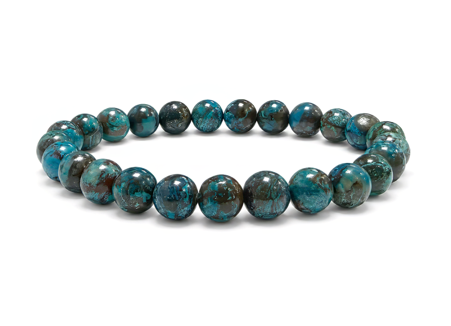 incenso ad Bracciale Chrysocolla Türkiye AAA perline 7mm