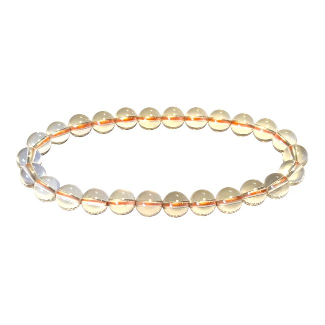 incenso ad Bracciale in citrino naturale AAA con perline da 7 mm