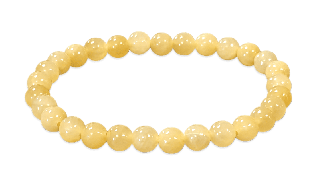 Bracciale Arancione Calcite A perles 6mm