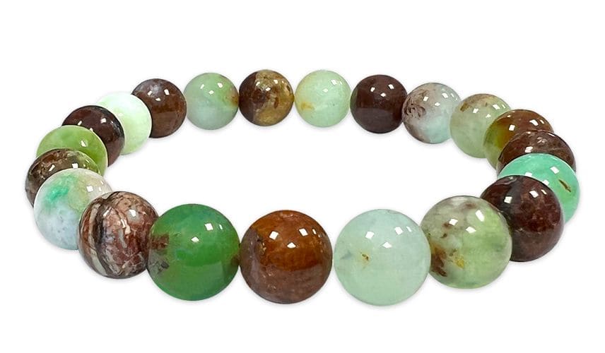 Bracciale con perline Chrysoprase A 8mm