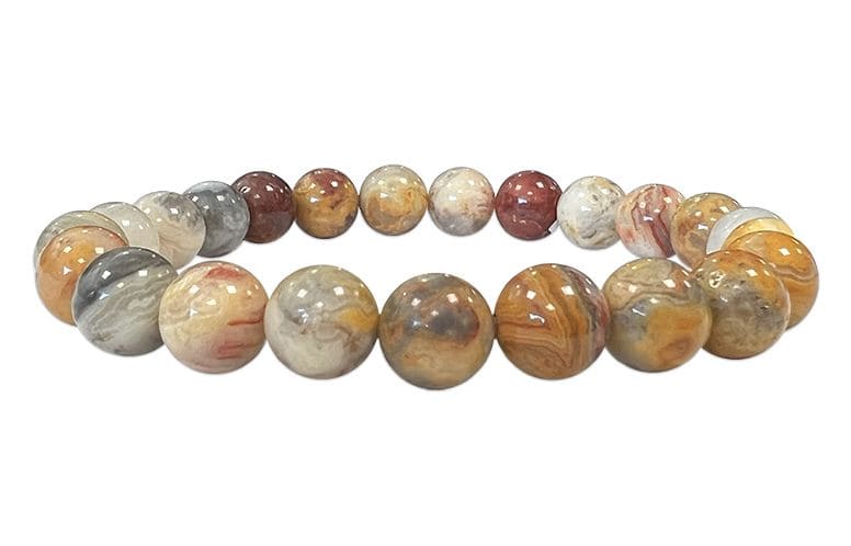 Braccialetto Agate Crazy Lace perles 8mm