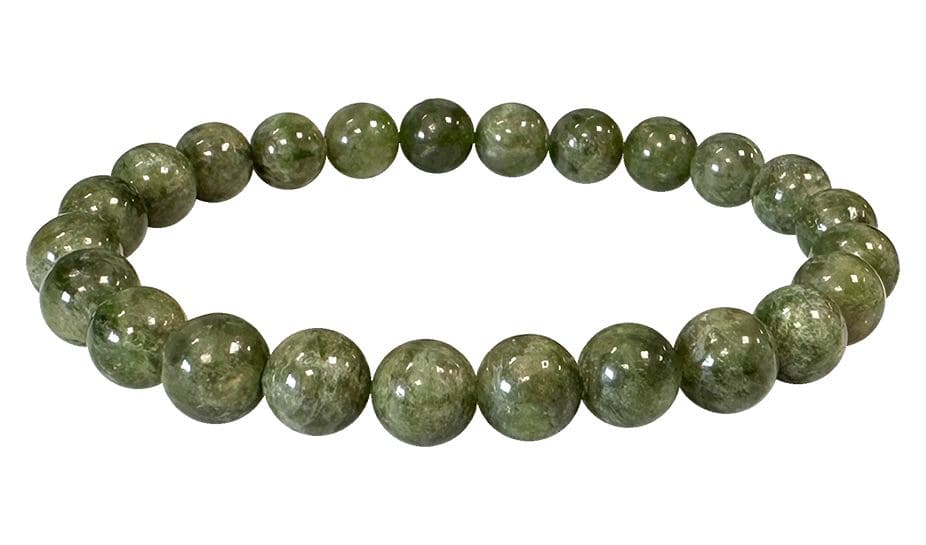 Bracciale Diopside Perle Verdi AA 7-8mm