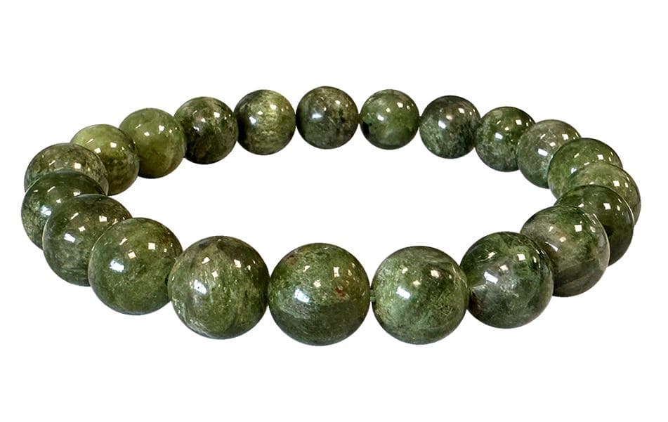 Bracciale Diopside Perle Verdi AA 9-10mm