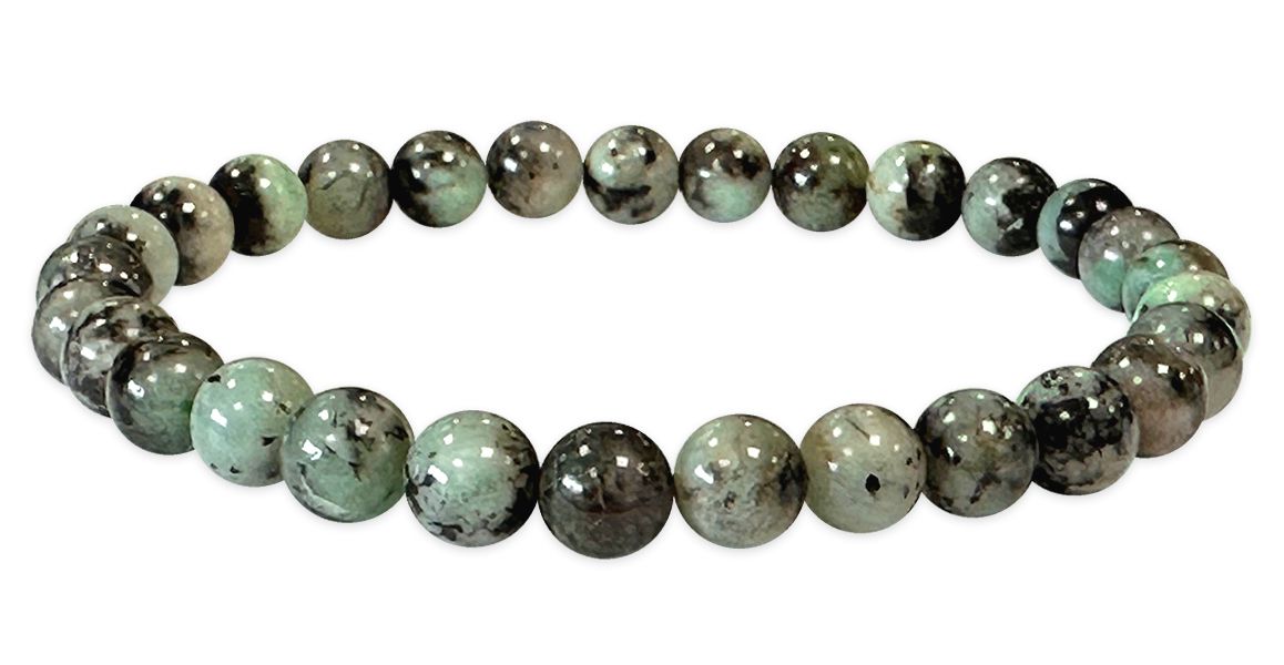 Braccialetto di smeraldi A perline 6-7mm