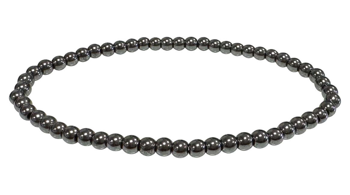 Bracciale di perle di Hematite 4mm