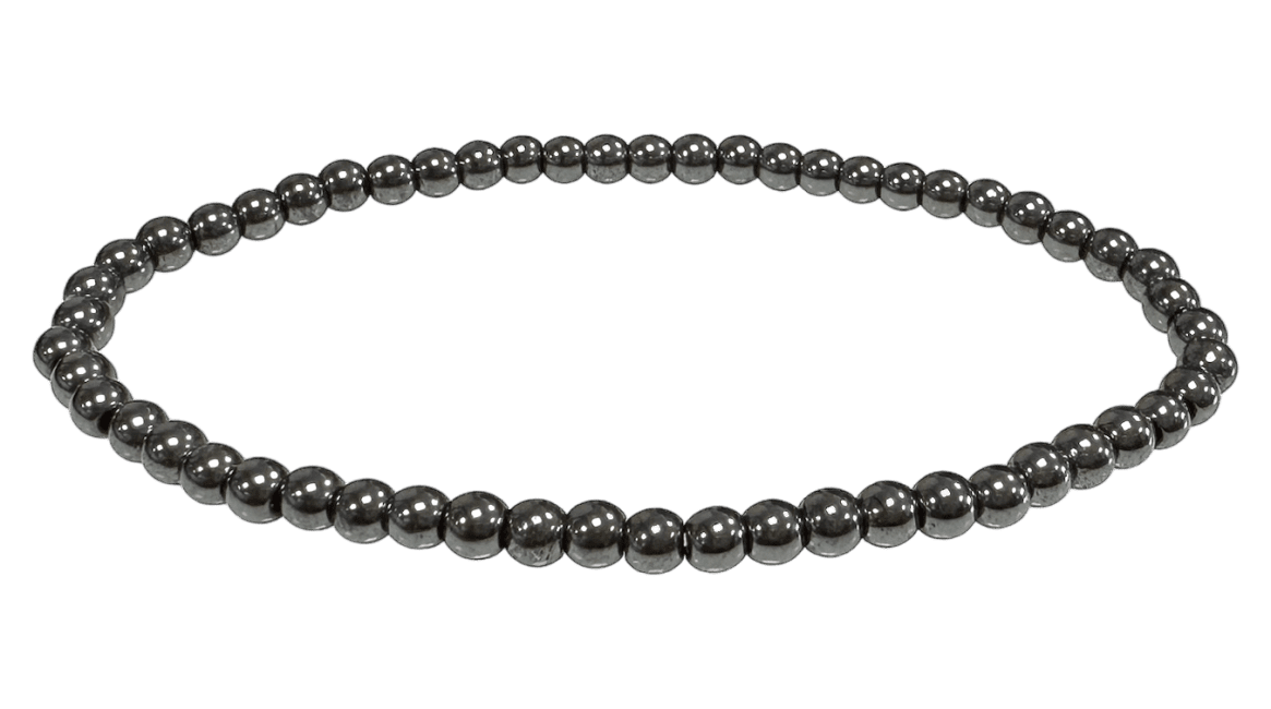 Bracciale di perle di Hematite 4mm