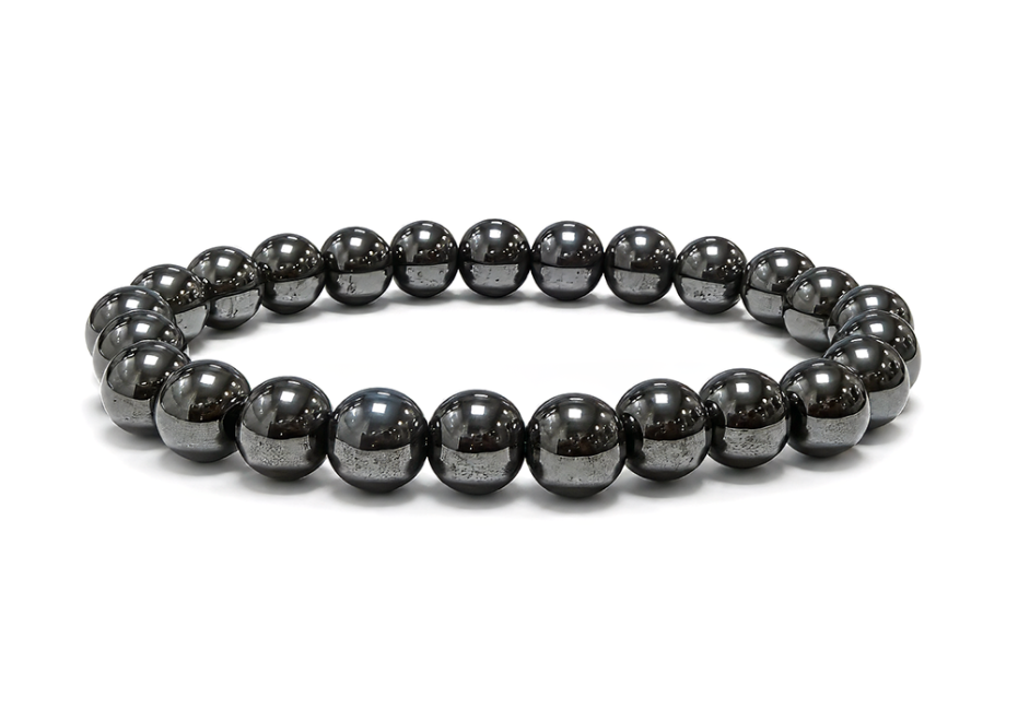 Bracciale Ematite A perle 8mm