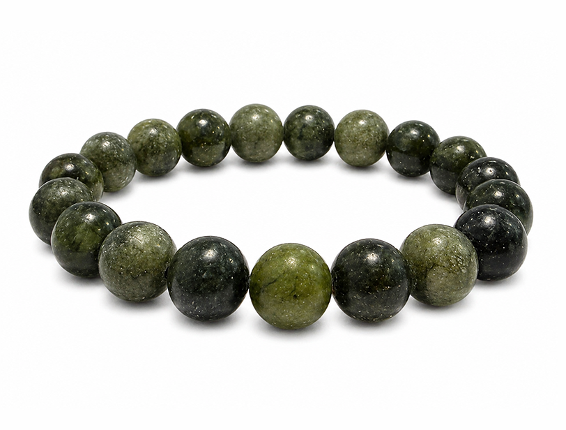 Bracciale in Giada Nefrite A perle 10mm