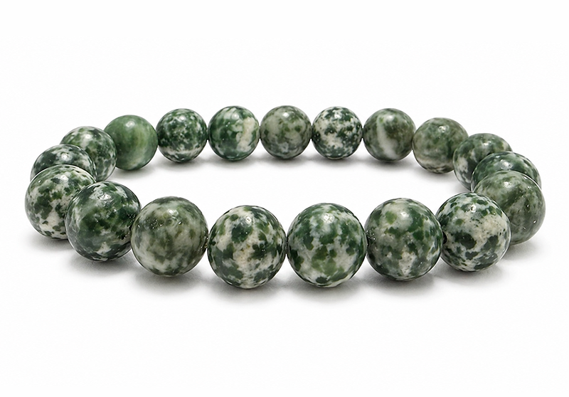 Bracciale in Giada Verde AB perle 10mm