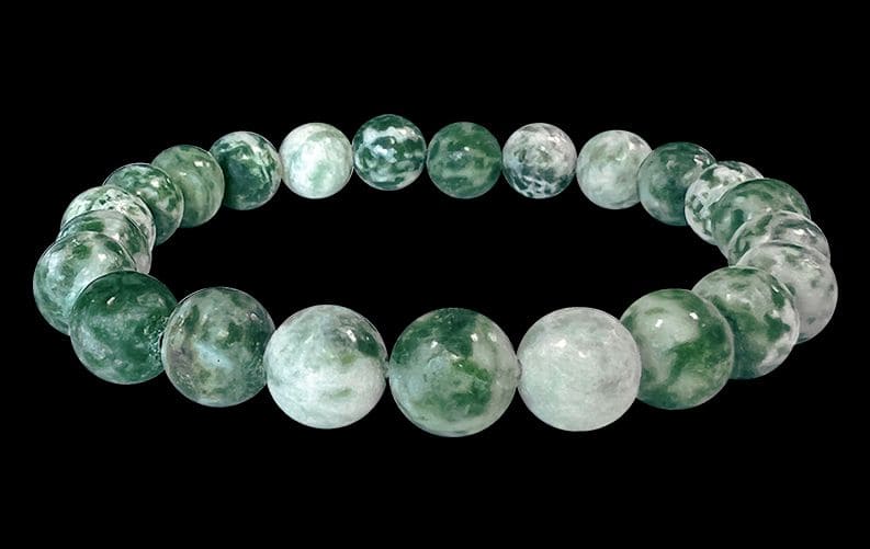 incenso ad Perle di bracciale in Giada Verde 8mm|it