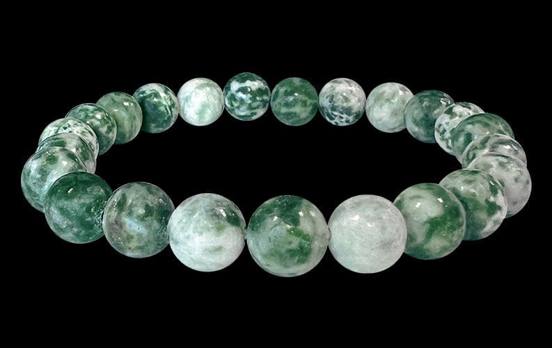 Perle di bracciale in Giada Verde 8mm