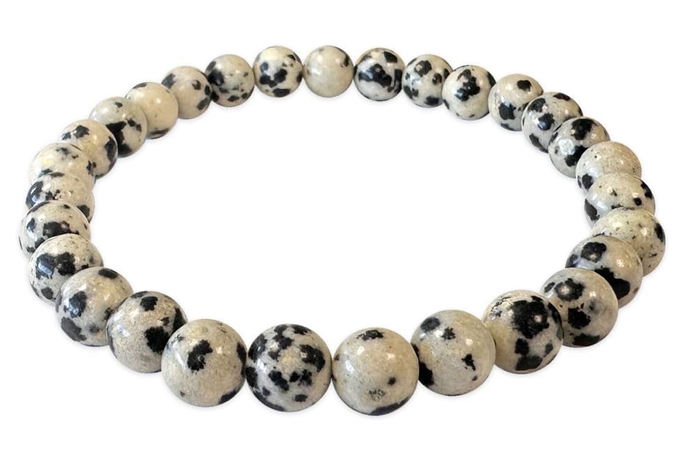 Bracciale perle di Djaspro Dalmata 6mm