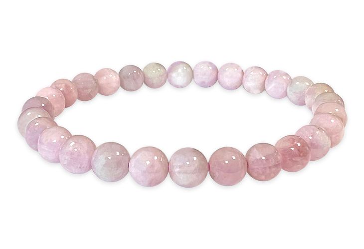 Bracciale Kunzite A perline 5-6mm