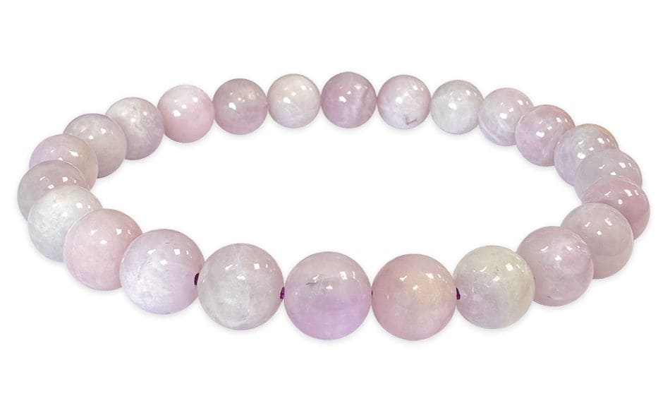 Bracciale Kunzite perline AB 8mm