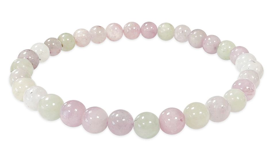 Bracciale Kunzite Perline AA multicolori 5-6mm