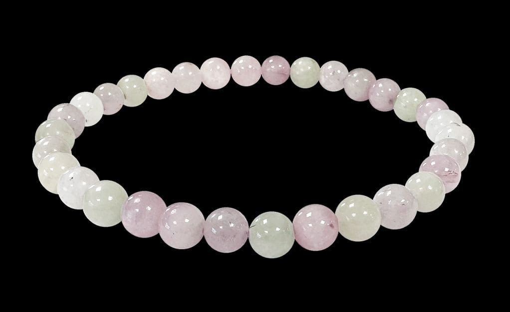 Bracciale Kunzite Perline AA multicolori 5-6mm