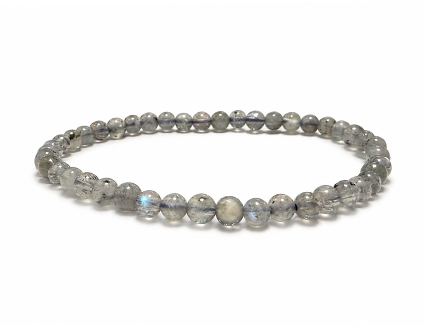 Bracciale in Labradorite A con Perle da 4-5mm