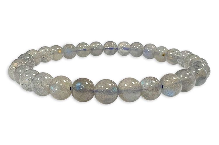 Bracciale in labradorite con perline AA da 6-7 mm