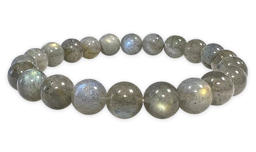 Bracciale in labradorite con perline AA da 7-8 mm