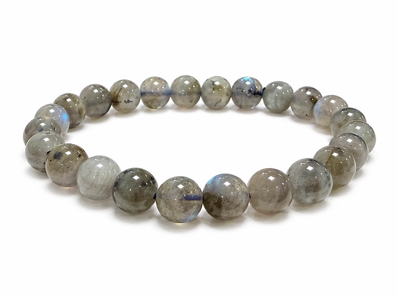 Bracciale in Labradorite AA perle 8-9mm
