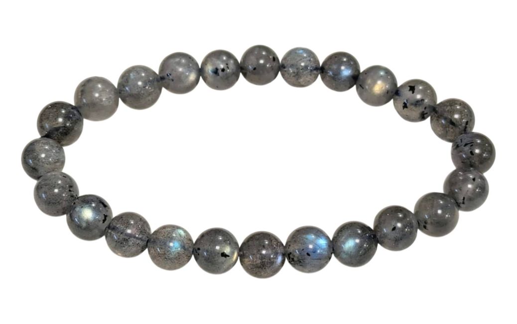Bracciale in labradorite AA+ perline 8-8,5 mm