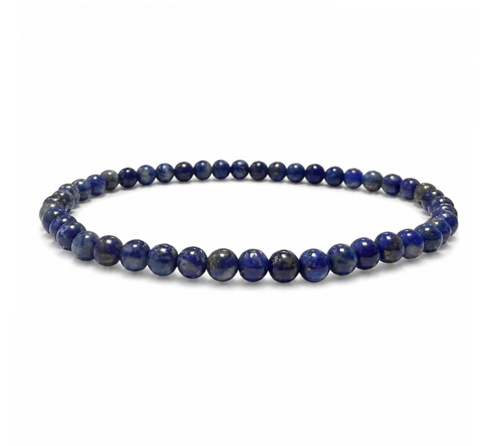 Bracciale in Lapislazzuli A con Perle da 4-5mm