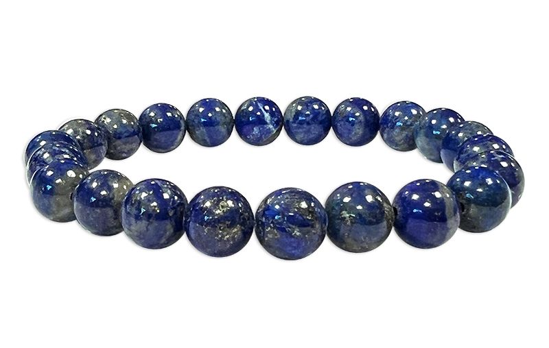 Bracciale Lapis Lazuli AA perline 7.5-8.5mm
