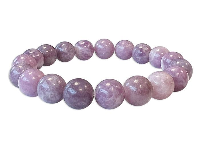 Bracciale Lepidolite A perles 10mm