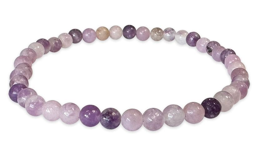 Bracciale Lepidolite A perles4mm