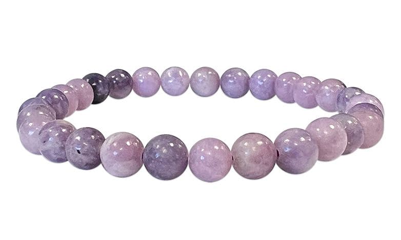 Bracciale Lepidolite A perles 6mm