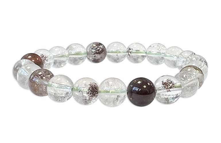 Bracciale Quarzo Lodolite A perle 8mm