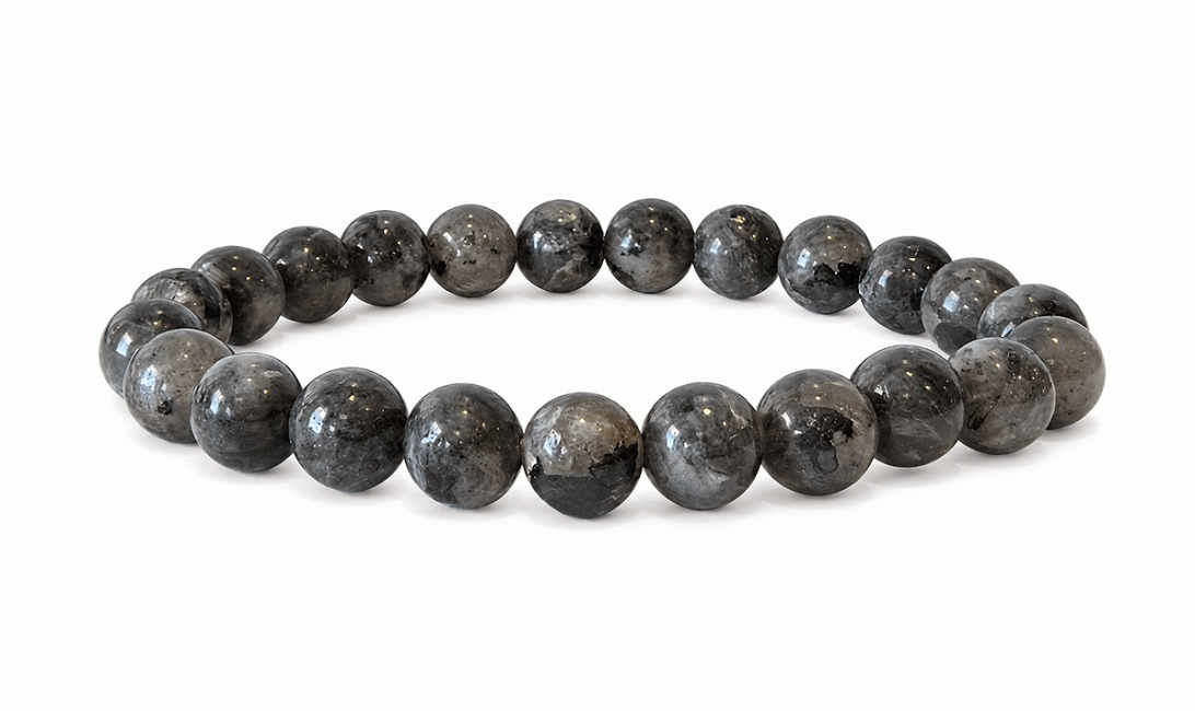 incenso ad Bracciale Larvikite Perle A 8mm