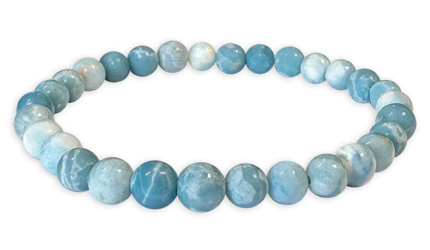 Bracciale Cina Larimar Perline A 6mm