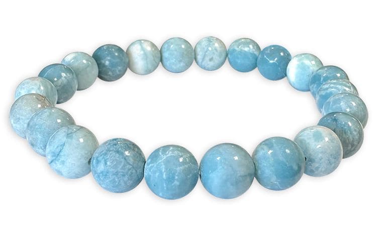 Bracciale Cina Larimar Perline A 8mm