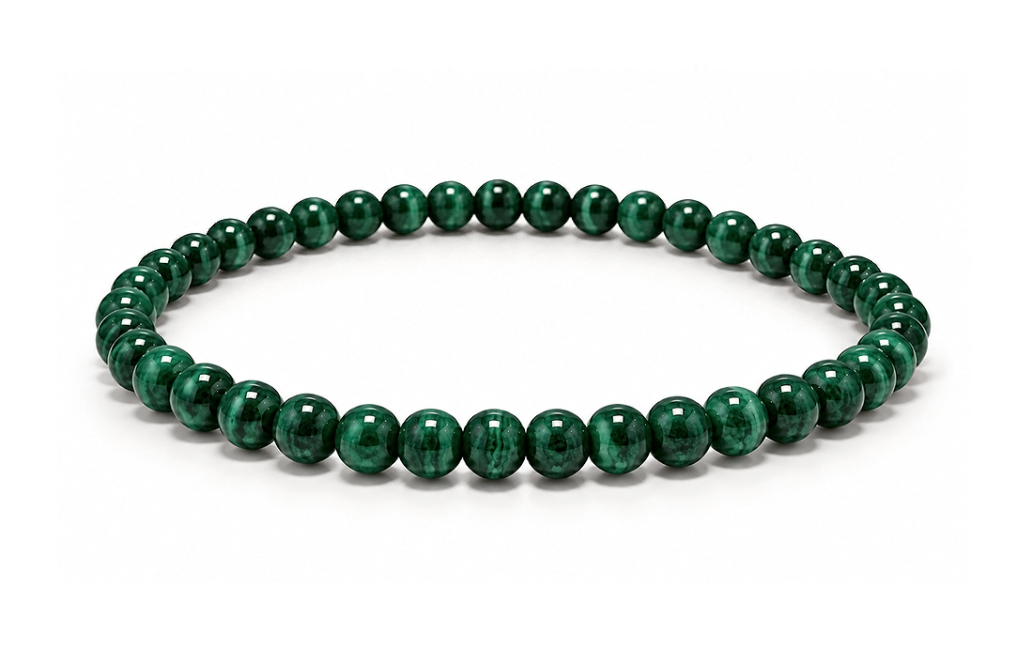incenso ad Bracciale in Malachite AA perle 4mm