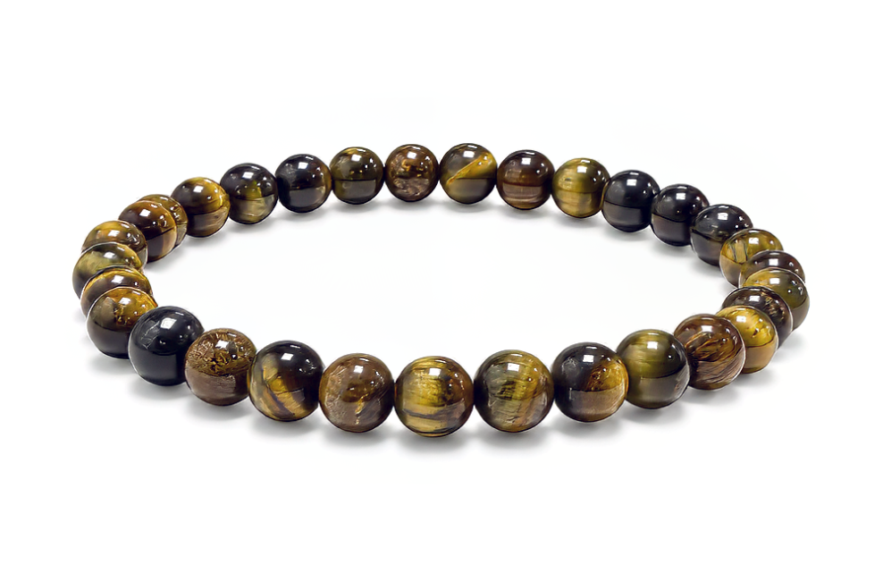 incenso ad Bracciale in Occhio di Falco AB perle 6mm