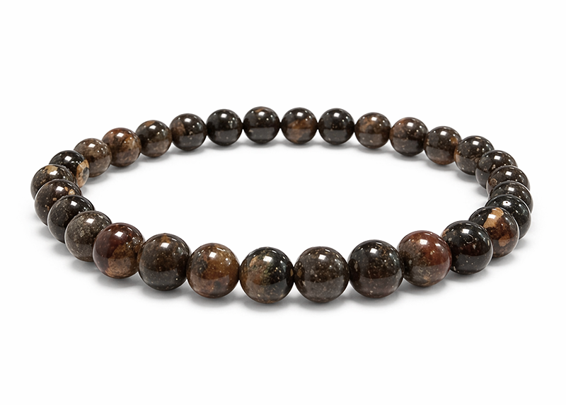 Bracciale in Opale Nera AB perle 6-7mm
