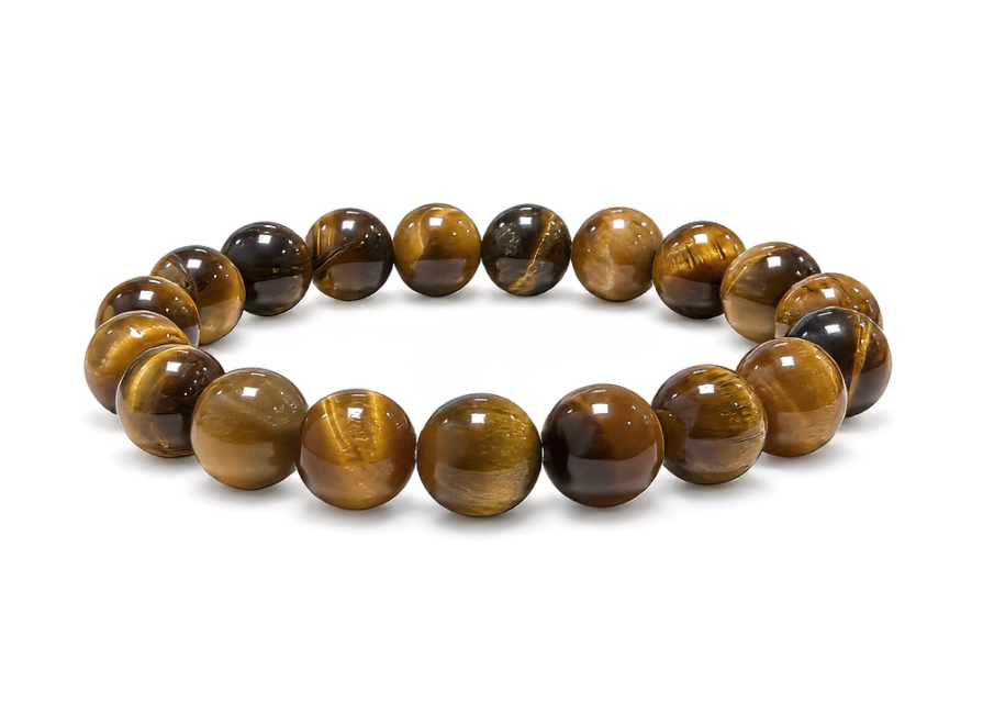 incenso ad Bracciale Occhio di Tigre A perle 10mm