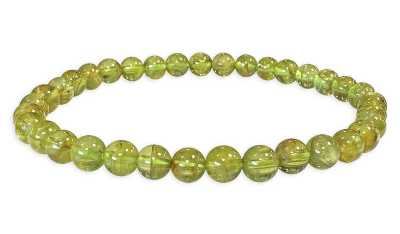 Bracciale peridoto AA perline 5-6mm